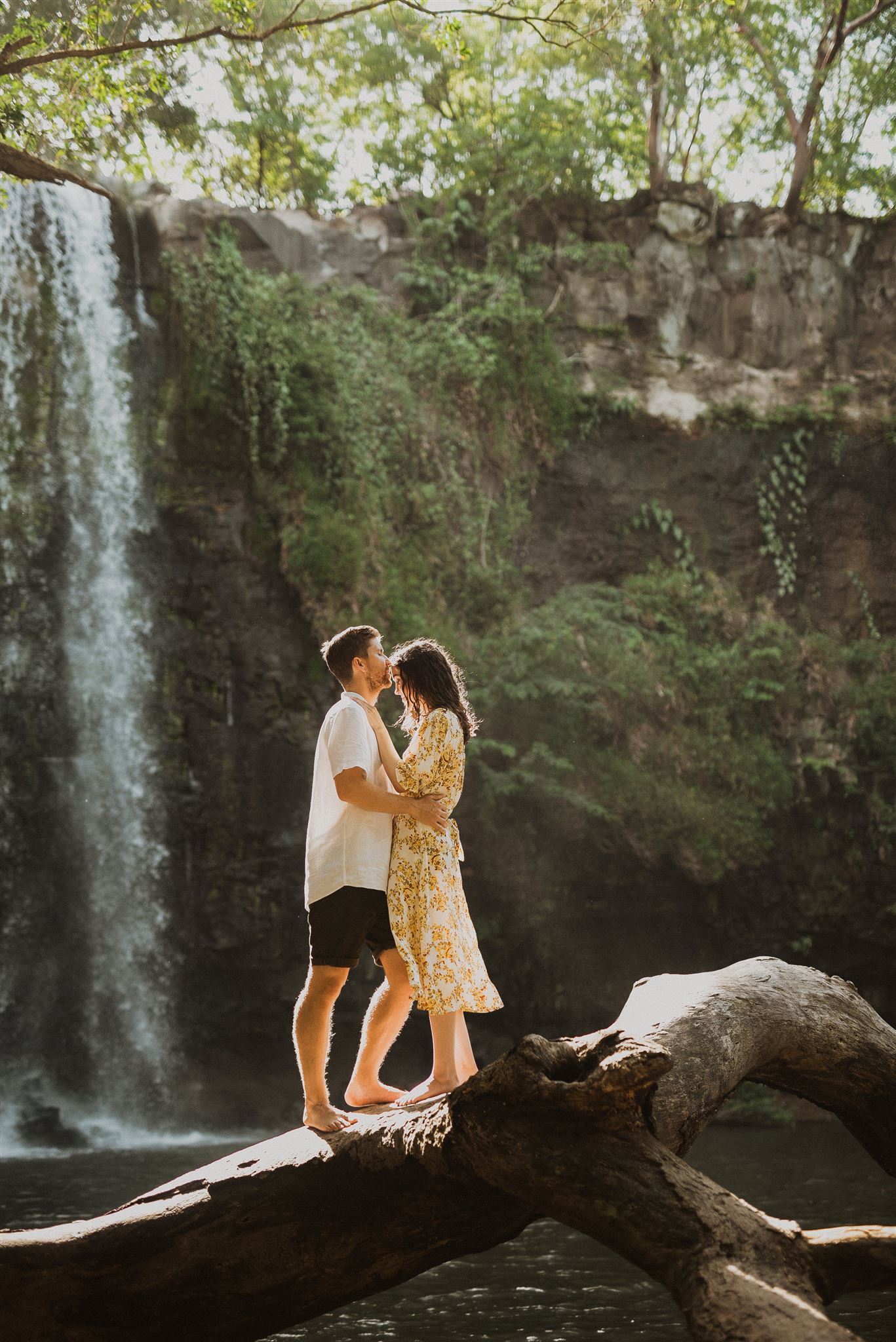 costa rica waterfall elopement