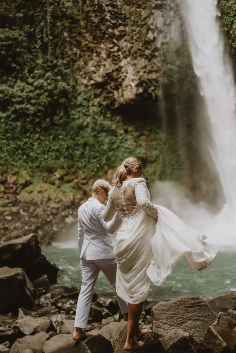 Best Wedding Venues in Costa Rica 100 Catarata La Fortuna Costa Rica elopement