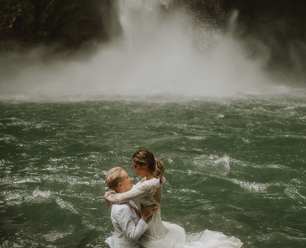 Amazing Waterfall Elopement Costa Rica