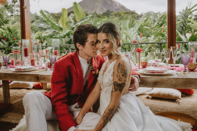 Beautiful wedding styled elopement in Costa Rica