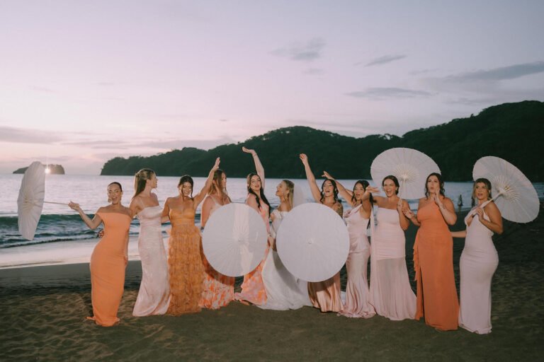 Costa Rica destination wedding at Playa El Coco, photographed and filmed by Adri & Lucas