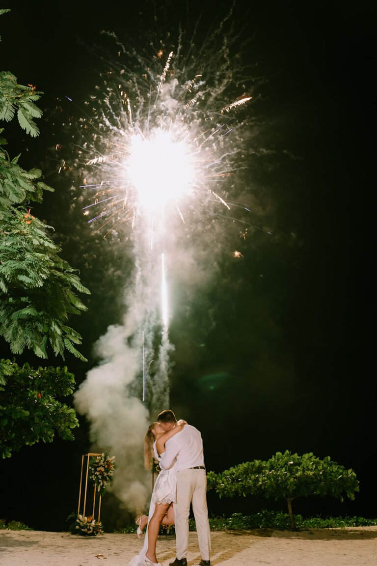 Shannon and Josh’s El Coco Beach wedding portrait, Costa Rica